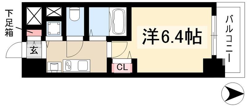 プレサンス名古屋STATIONアブソリュートの間取り