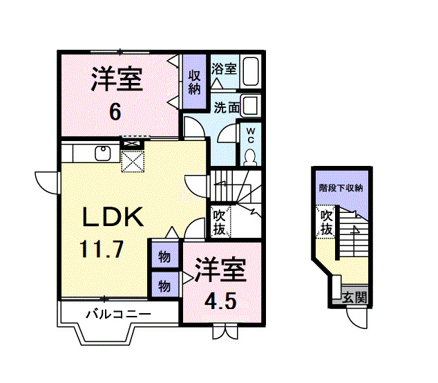 【フォルム恵喜の間取り】