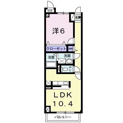 ヌーベル　コリーヌIIの間取り