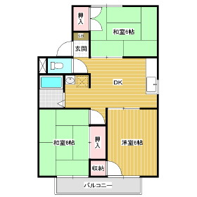 セジュール東和の間取り