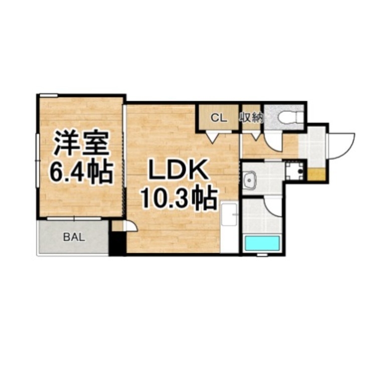 春日市春日原東町のマンションの間取り