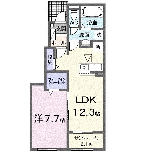 行田市棚田町のアパートの間取り