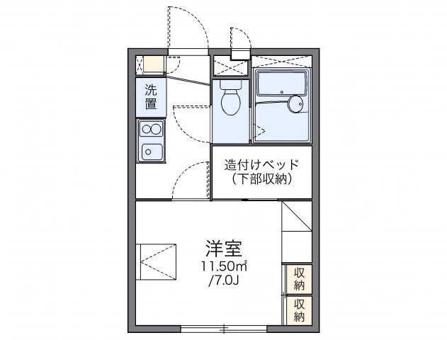 レオパレスＭＡＲＵＫＩＴＡIIの間取り