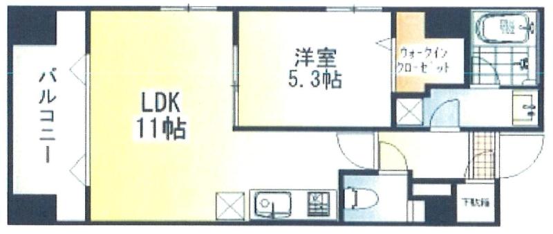 さいたま市浦和区岸町のマンションの間取り