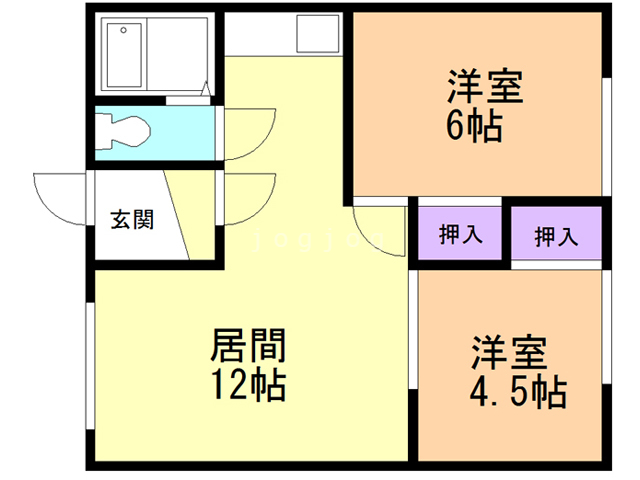 豊岡６・２の間取り