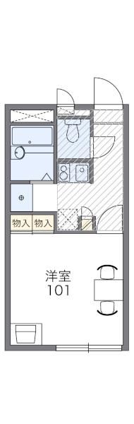 青梅市根ヶ布のアパートの間取り