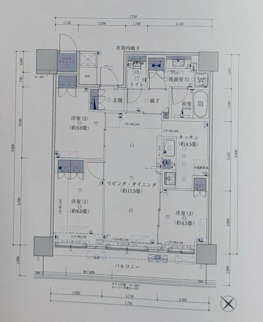 リヴァリエＣ棟の間取り