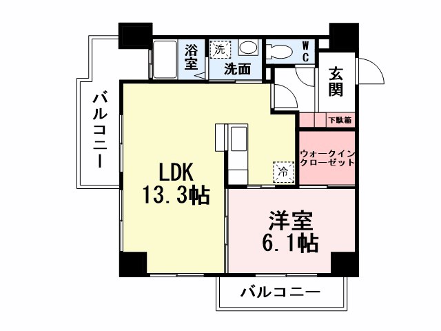 北九州市八幡西区大浦のマンションの間取り