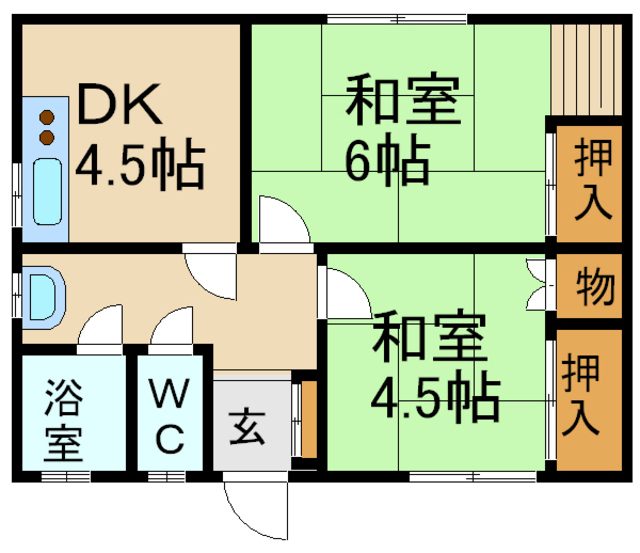 坂上アパートの間取り