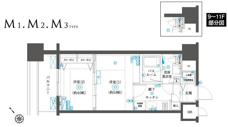 フェニックスヨコハマスクエアの間取り