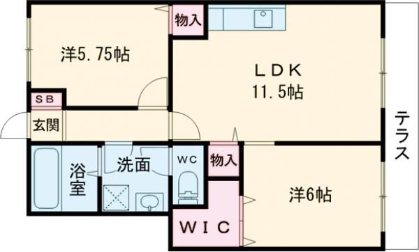 加古郡稲美町国安のアパートの間取り