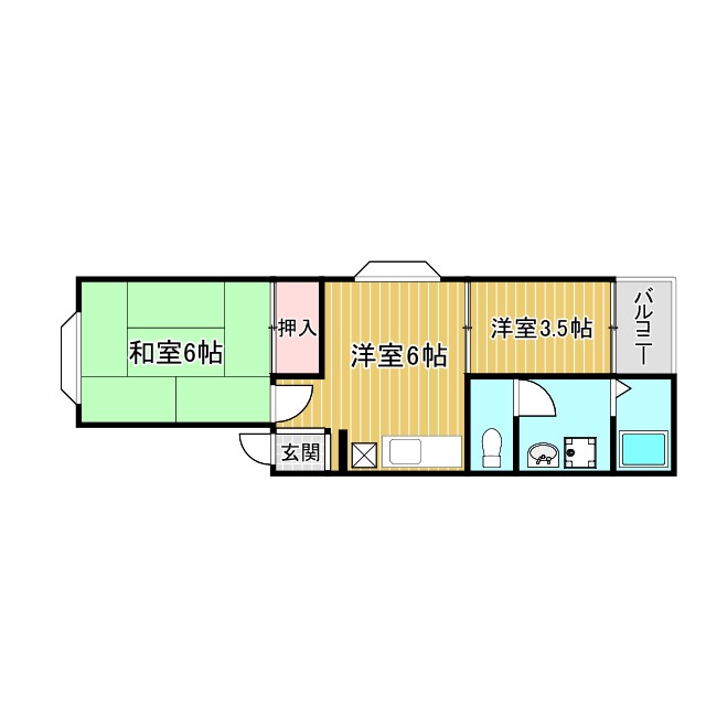 ハイツキングの間取り