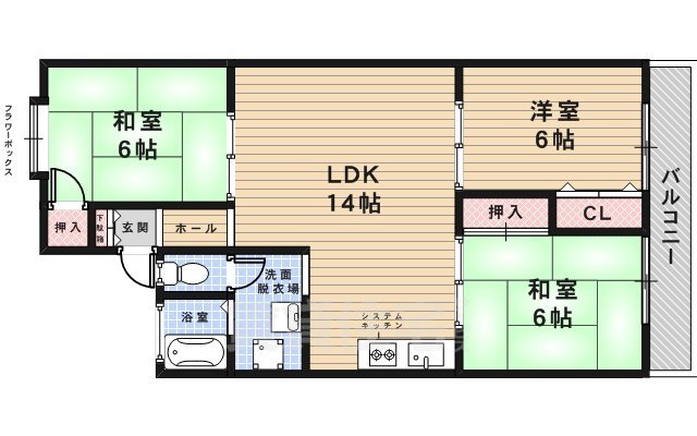 クレールシャトレーの間取り