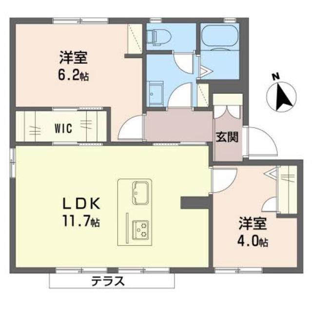 ボルトシティ熊取２，３の間取り