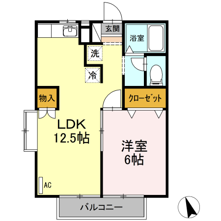 エステートピア豊の間取り