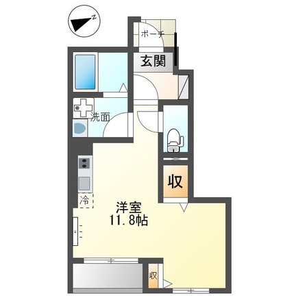 東広島市西条町下見のアパートの間取り