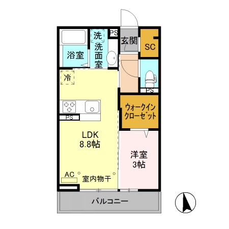 Ｄ-ｒｏｏｍ宮田東の間取り