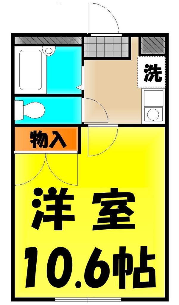 羽生市大字藤井上組のアパートの間取り