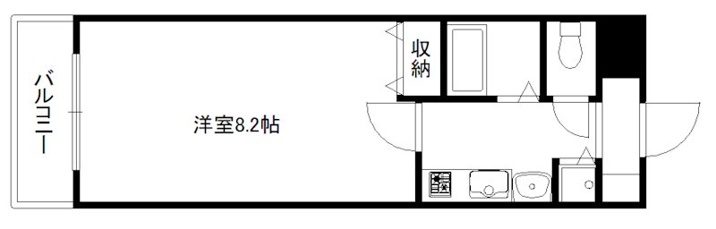 【プレサンス京都四条河原町ネクステージの間取り】