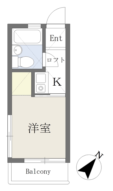 柏市逆井のアパートの間取り