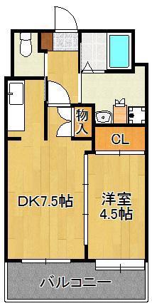 ニューリバー戸畑の間取り