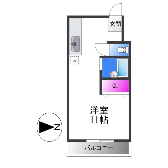 エスパス南巽の間取り