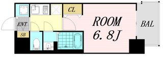 S-RESIDENCE上新庄ascentの間取り