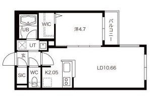 【ＣＡＳＡ　ＶＩＣＯＬＯ千歳（カーサヴィコロ千歳）の間取り】