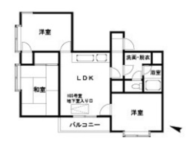 パティオ小松の間取り