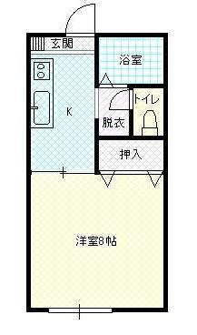 山形市松見町のアパートの間取り