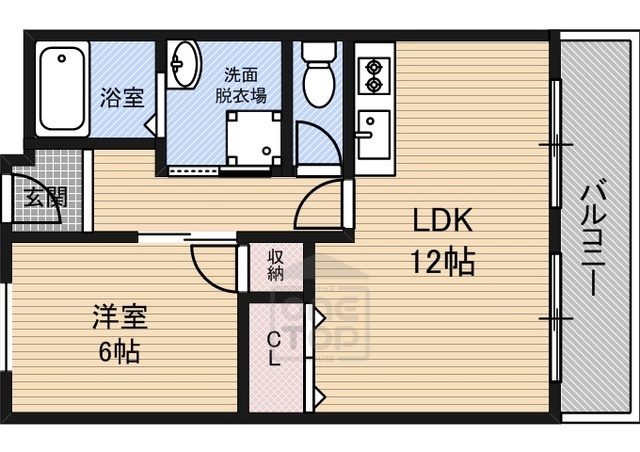 摂津市千里丘のマンションの間取り