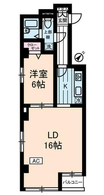 中央区京橋のマンションの間取り