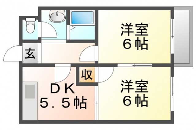 ヴィラナリー出口の間取り