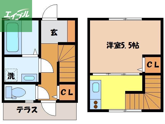 Signpost十人町 A棟の間取り