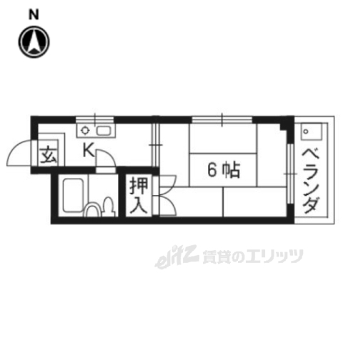 コーポラスＫの間取り