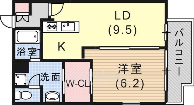 インベスト神戸エアフロントの間取り