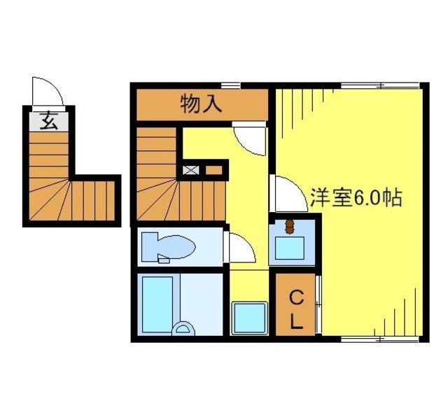 川越市大塚新町のアパートの間取り