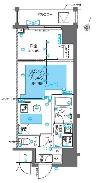 ZOOM神田の間取り