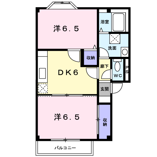 パルコートｓの間取り