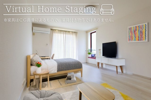 居室・リビング　洋室の家具配置イメージです