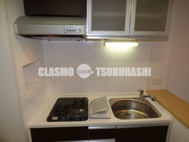 キッチン　２口コンロ付き♪