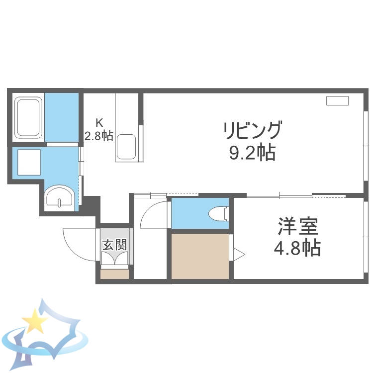 グランメール中島パークの間取り