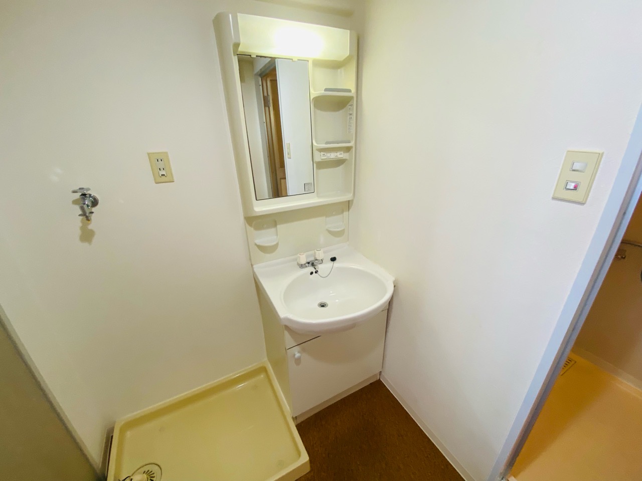 洗面設備　洗面所内に洗濯機置き場あり♪