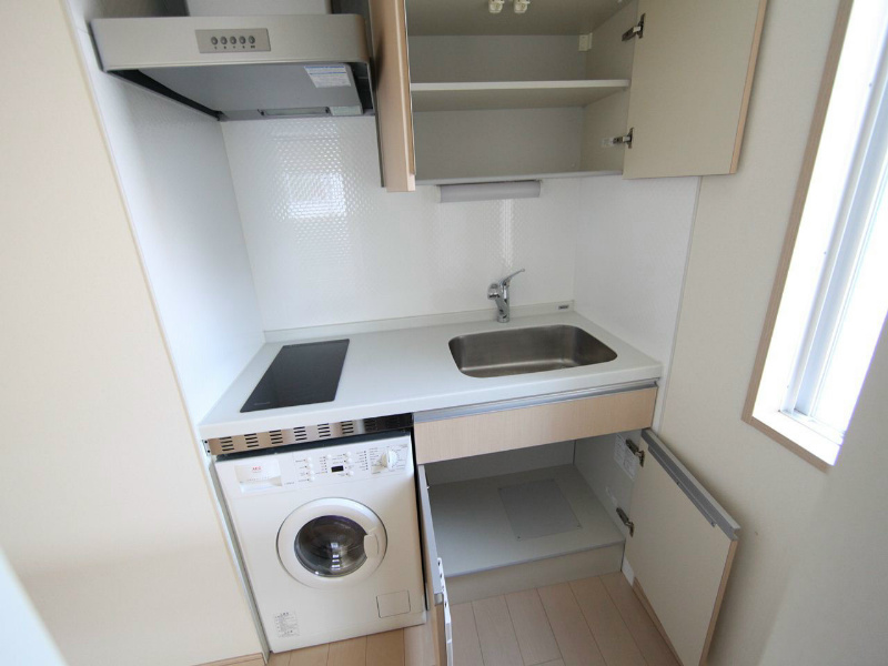 その他設備　システムキッチン（ＩＨ2口）ドラム式洗濯機付