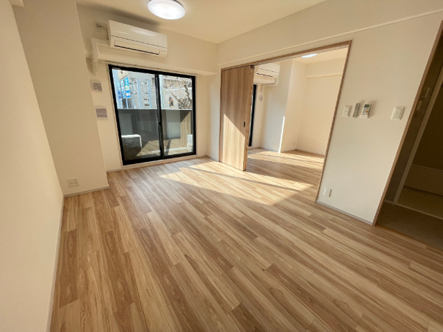 居室・リビング　２０３号室の写真になります。