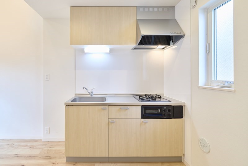 キッチン　システムキッチンコンロ付き