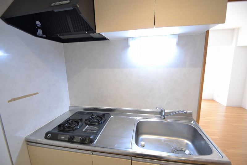 キッチン　ガス２口システムキッチン