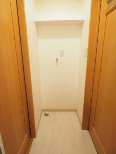 洗面設備　女性に嬉しい脱衣所付です