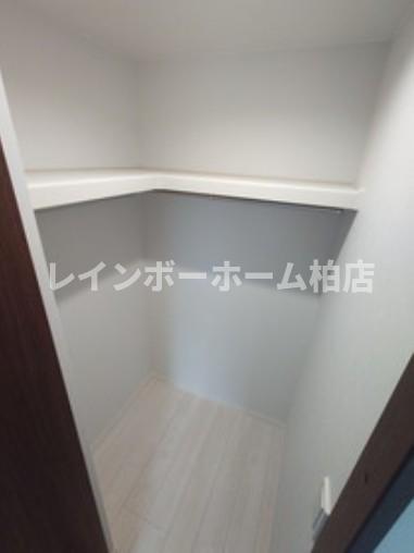 収納　ウォークインクローゼットです