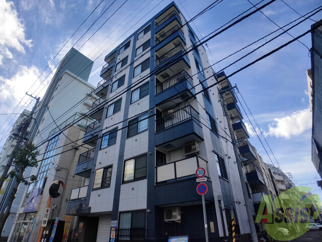 建物外観　札幌市中央区南５条西「サンライト南５条」